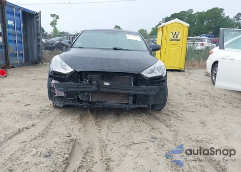 2013 Hyundai Veloster Base W/Black из США, поврежденный, VIN KMHTC6AD3DU084995